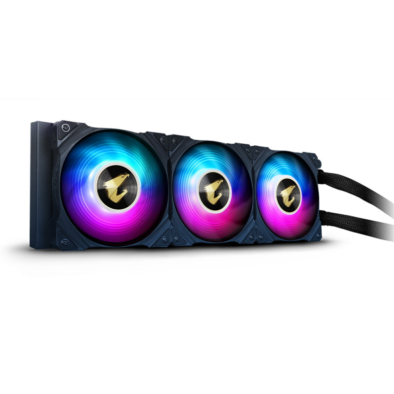 Охладител за процесор Gigabyte AORUS WATERFORCE 360, ARGB display, RGB Fusion 2.0 Socket 1700 Ready - Image 2