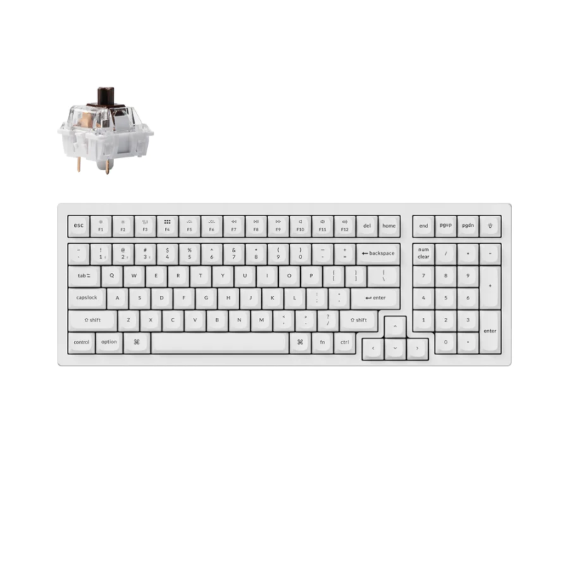 Геймърска Механична клавиатура Keychron K4 Pro White K4P-O3 - Image 2