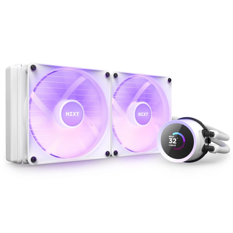 Охладител за процесор NZXT Kraken 280 RGB White, LCD Display - Image 4