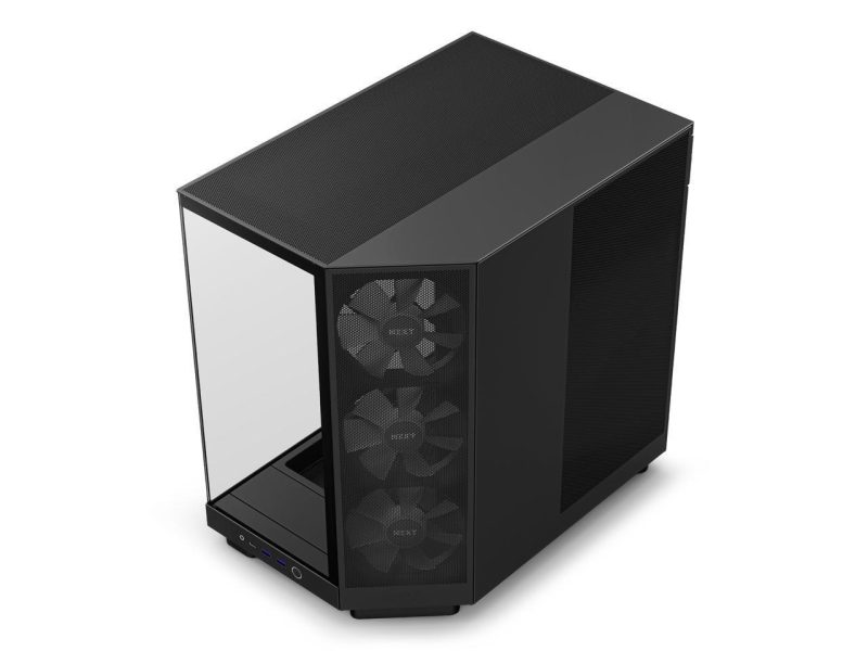 Кутия NZXT H6 Flow RGB Matte Black - Middle Tower - Image 11