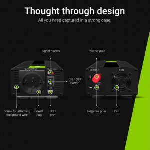 Инвертор GREEN CELL, 12/220V,  DC/AC, 1500W/3000W, Модифицирана синусоида - Image 3