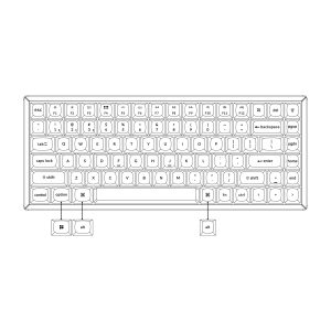 Геймърска механична клавиатура Keychron K2 Pro Hot-Swappable Keychron K Pro Mechanical Blue Switch, RGB Backlight Aluminium Frame - Image 3