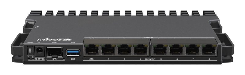 Рутер MikroTik RB5009UPr+S+IN, CPU 1.4GHz, 1GB, 7x10/100/1000, 1xSFP, USB 3.0 - Image 3