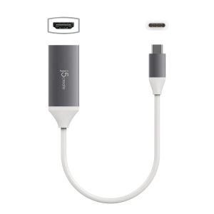 Адаптер j5create JCA153G, USB-C към 4K HDMI, Сив - Image 2