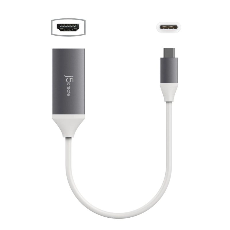 Адаптер j5create JCA153G, USB-C към 4K HDMI, Сив - Image 2