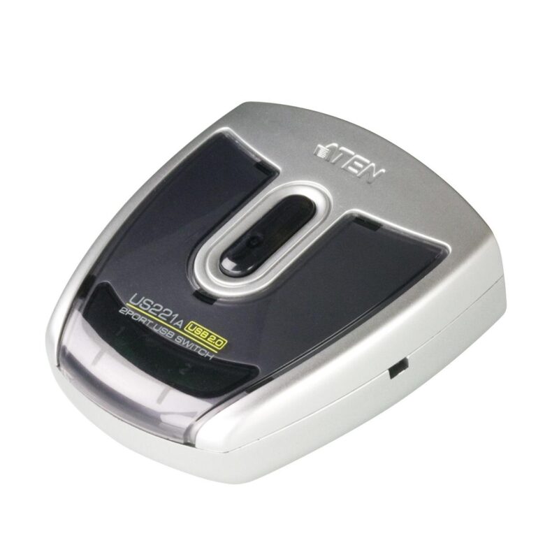 Превключвател ATEN US221A, 2 компютъра към 1 USB периферно устройство