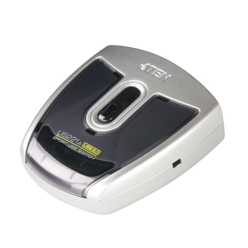 Превключвател ATEN US221A, 2 компютъра към 1 USB периферно устройство
