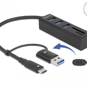 USB Хъб, 3 порта, DELOCK-63859