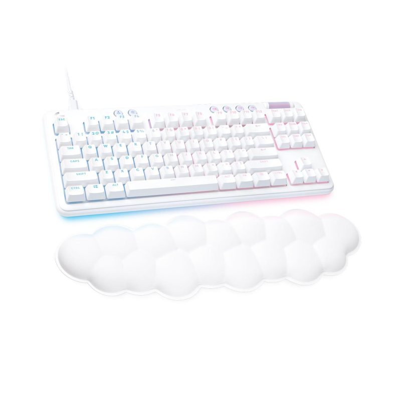 Геймърска механична клавиатура Logitech G G713, TKL, Tactile, RGB LED, US Layout, бяла - Image 2