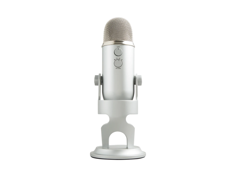 Настолен микрофон Logitech Blue YETI - Silver - Image 3