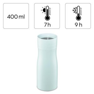 Термо чаша Xavax To Go, 400 ml, Изолирана, Отвор за напитки, Пастелно синьо - Image 12