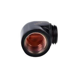 L-конектор Alphacool HF, G1/4 външна - вътрешна резба, Черен мат - Image 2