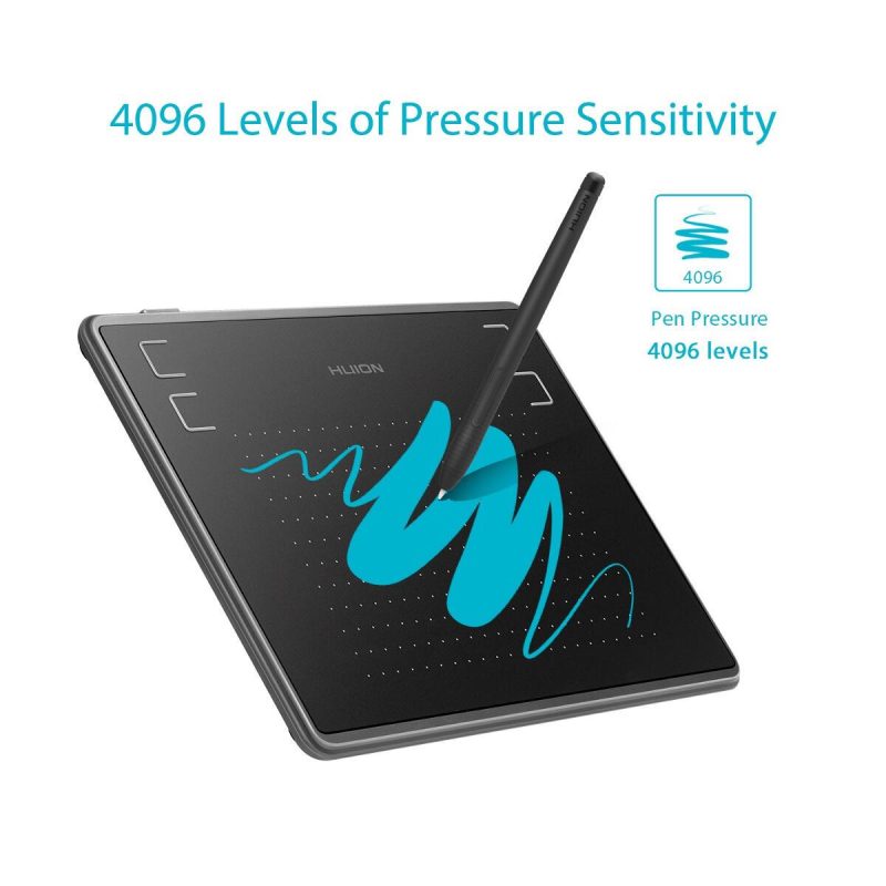 Графичен таблет HUION Inspiroy H430P, USB, Черен - Image 2