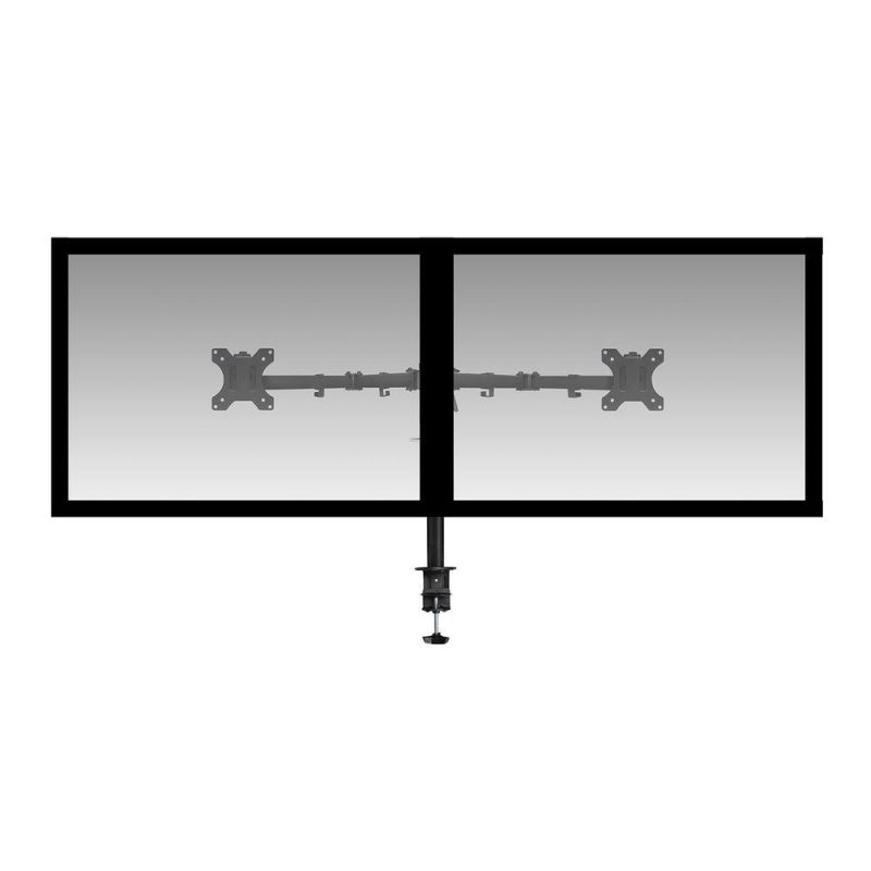 Стойка за 2 мониторa ACT AC8302, за бюро, Регулируема, 32", 2x8 кг, Черна - Image 5