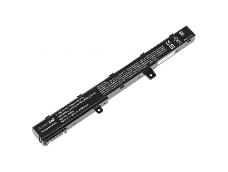 Батерия  за лаптоп GREEN CELL, Asus X551 X551C X551CA X551M X551MA X551MAV F551 F551C F551M R512C R512CA R553L A31N1319, 11.25V, 2200mAh - Image 2