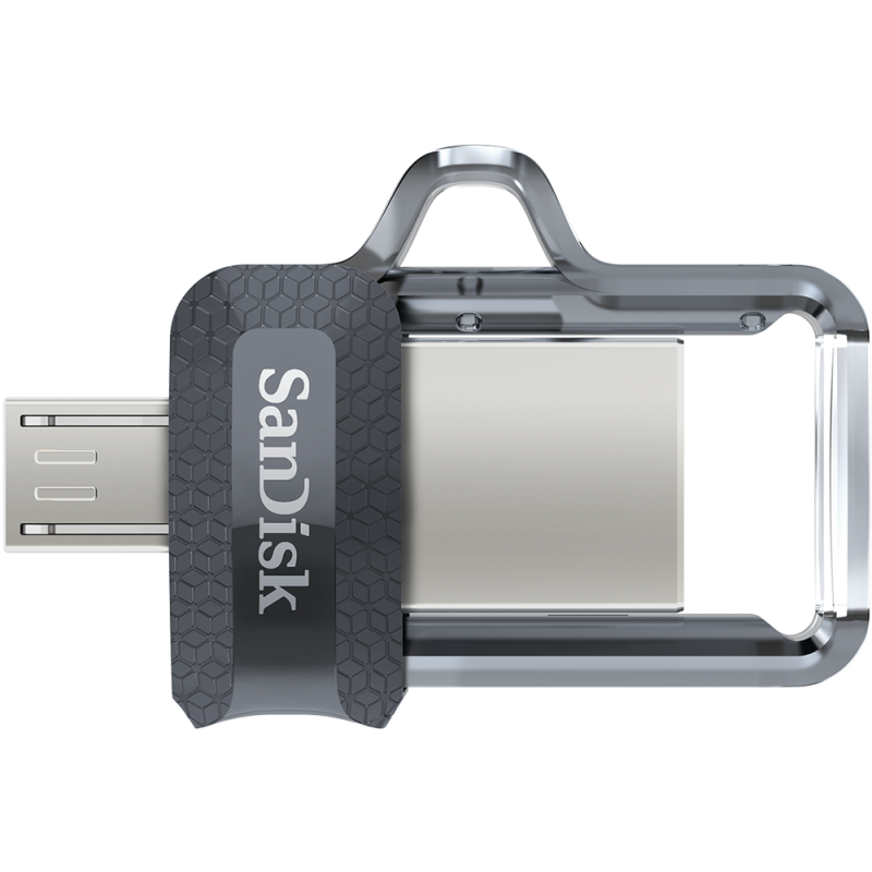 USB памет SanDisk Ultra Dual Drive m3.0, 128GB, OTG, Черен - Image 2
