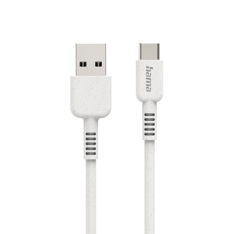 Кабел за зареждане HAMA "Eco", USB-A - USB-C, 1 м, 187281