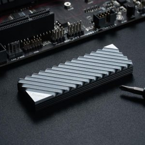 Пасивен охладител Jonsbo M.2 SSD, оребрен, Сив - Image 10