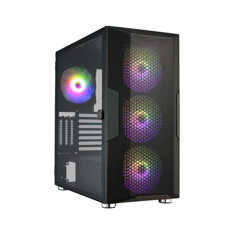 Кутия FSP CUT592 Black ARGB TG, E-ATX Full - Tower - Image 2