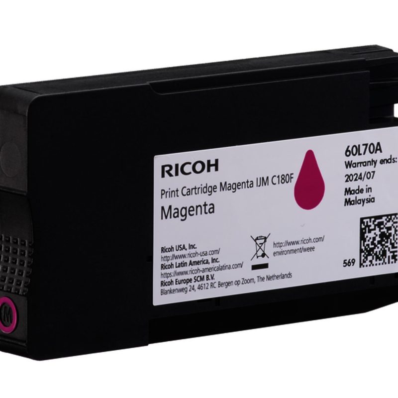 Касета с мастило RICOH IJM C180F, 1600 копия, Magenta