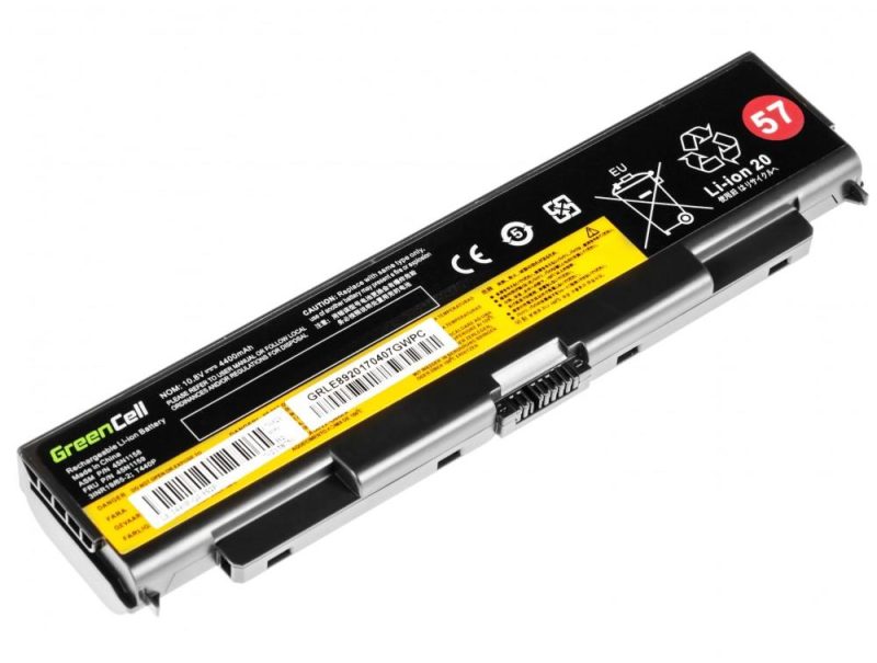 Батерия за лаптоп GREEN CELL, Lenovo ThinkPad T440P, T540P, W540, W541, L440, L540, 11.1V, 4400mAh - Image 2
