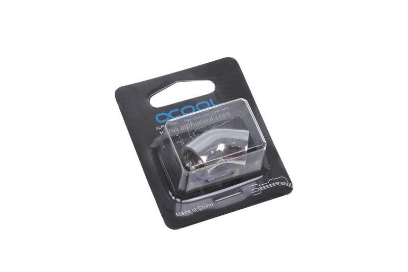 L-конектор Alphacool HF, Вътрешна резба G1/4 - G1/4, 45°, Хром - Image 3