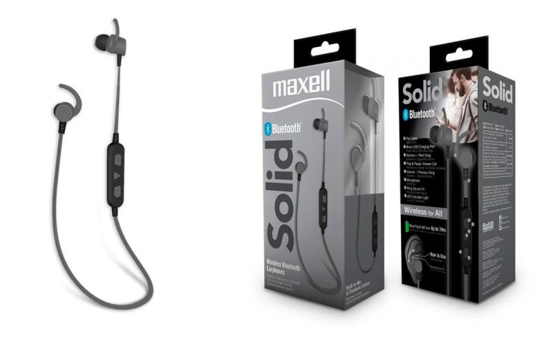 Блутут слушалки тапи MAXELL BT100 SOLID, Черни - Image 3