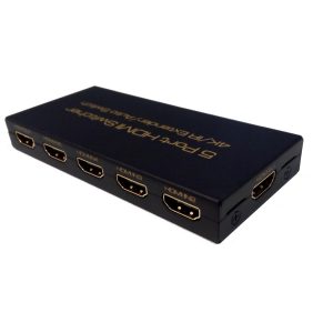 Автоматичен превключвател ESTILLO, HDMI switch, 5/1 x HDMI1.4, 5 входа 1 изход, Черен