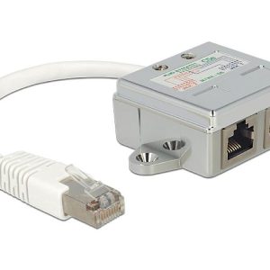 Адаптер DeLock Port Doubler, 1 x RJ45 plug - 2 x RJ45 jack (2 x Ethernet)