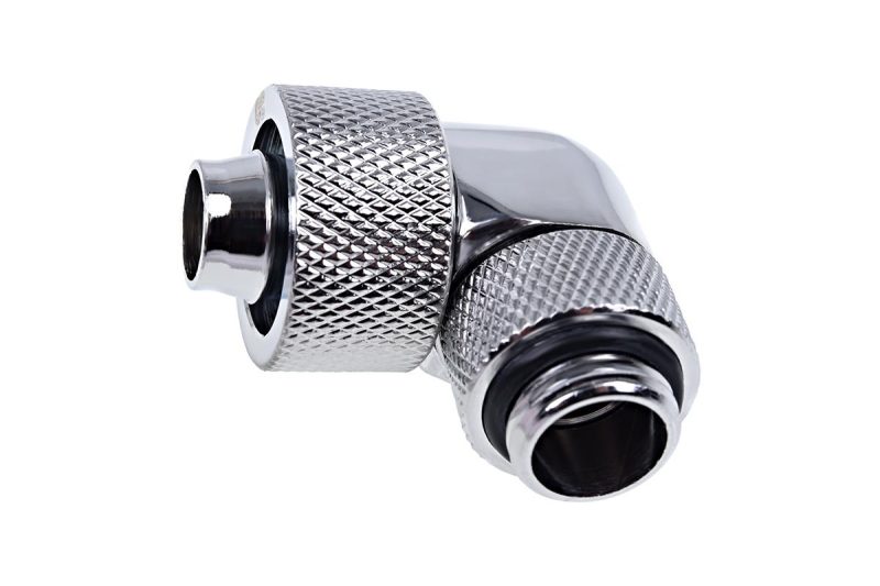 Фитинг Alphacool Eiszapfen, Удължител, 90°, 16/10mm, G1/4, Сребрист - Image 2