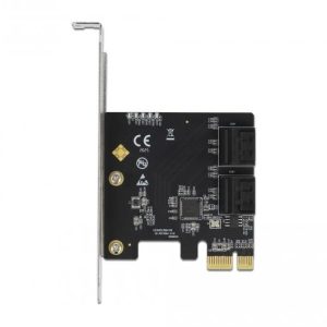 Карта Delock, PCI Express x1 към  4 port SATA, Low Profile - Image 4