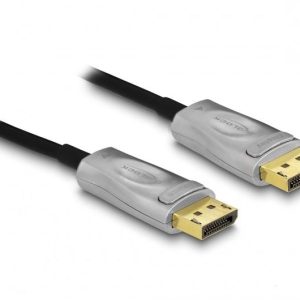 Оптичен кабел Delock, Активен, DisplayPort 1.4 8K, 100 m