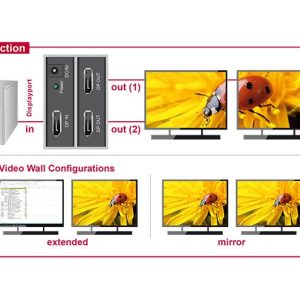 Сплитер DeLock, DisplayPort 1.2 Splitter 1 x DisplayPort in - 2 x DisplayPort out 4K - Image 4