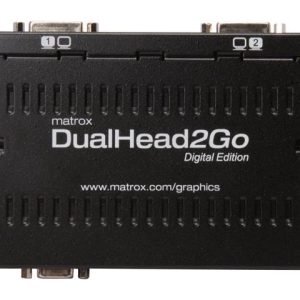Външен мулти-дисплей адаптер Matrox D2G-A2D-IF за едновременна работа на 2 монитора с VGA вход