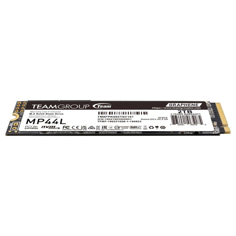 SSD Team Group MP44L, M.2 2280 NVMe, 2TB, PCI-e 4.0 x4 - Image 2
