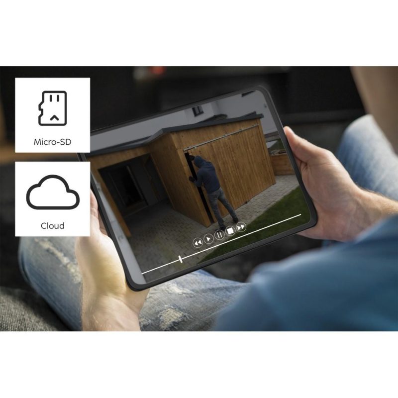 WiFi външна камера Hama, Със соларен панел, Батерии, Детектор за движение, 1080p - Image 12