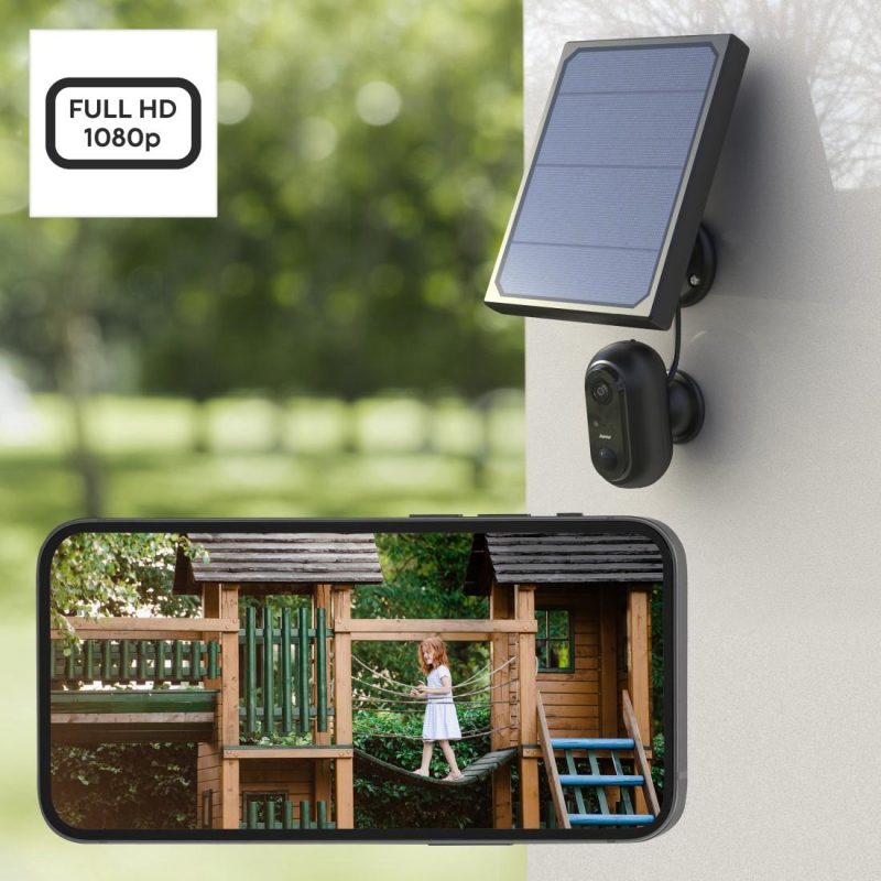 WiFi външна камера Hama, Със соларен панел, Батерии, Детектор за движение, 1080p - Image 14