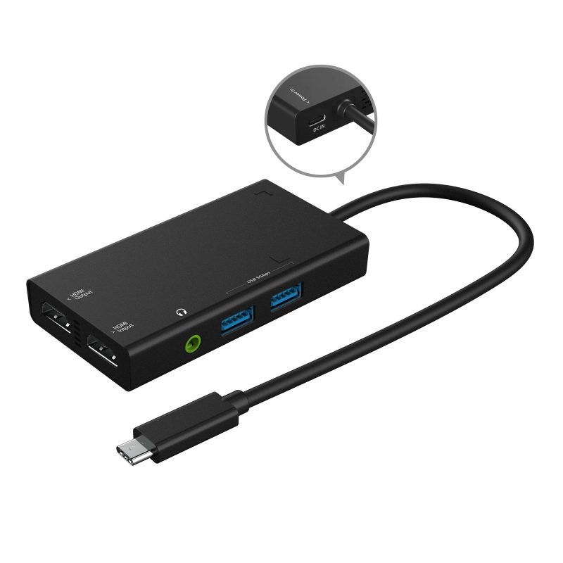 Кепчер j5create JVA01, HDMI - HDMI, USB-C хъб, Черен - Image 3