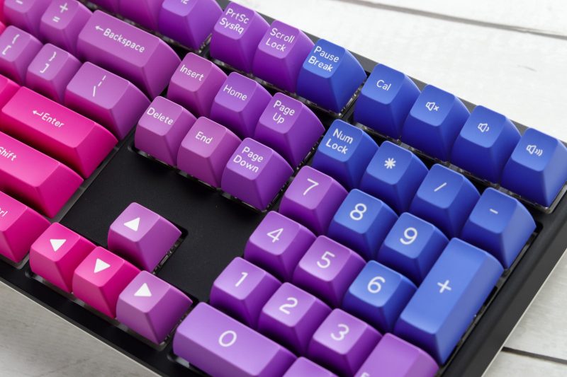 Капачки за механична клавиатура Ducky Afterglow, 108-Keycap Set ABS, Double-Shot, US Layout - Image 8