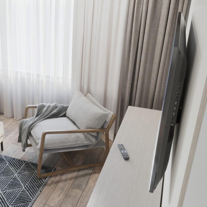 Стенна стойка за TV, FIX, черна, 600x400, 190 cm (75"), 220813 - Image 6