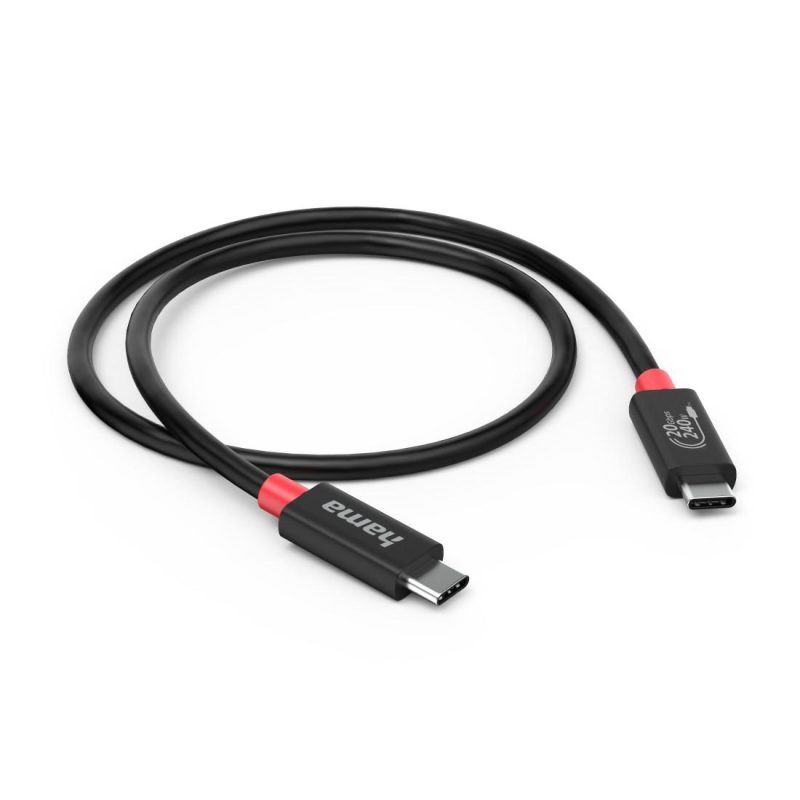 HAMA Кабел USB-C, E-Marker, USB4 Gen2, 20 Gbit/s, 5 A, 240 W, 200788 - Image 4