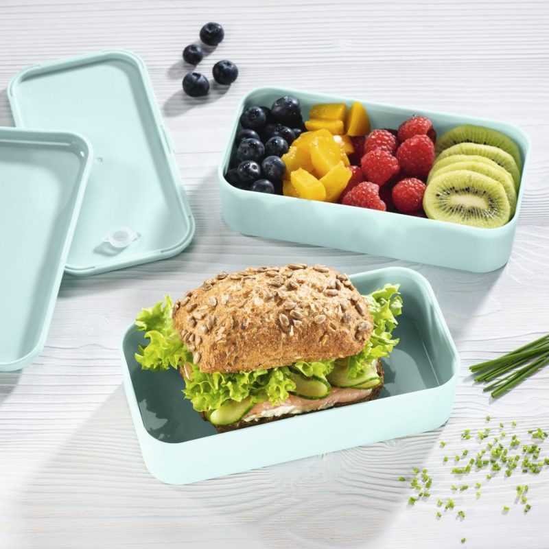 Кутия за храна Xavax Bento Box, 2 x 500ml, Пастелно синьо - Image 6