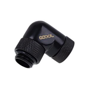 Ъглов адаптер Alphacool Eiszapfen, 90°, G1/4 външна към G1/4 вътрешна резба, Черен мат - Image 3