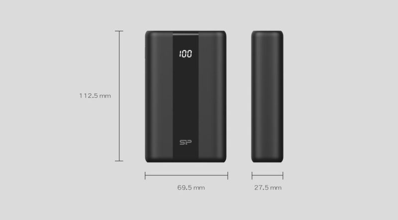 Външна батерия Silicon Power QS55, 20000 mAh, Черен - Image 3
