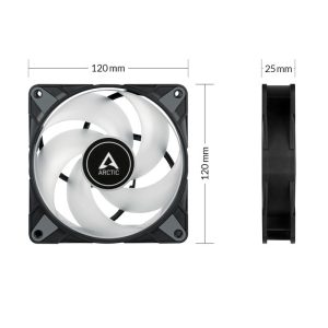 Вентилатор ARCTIC P12 Black, A-RGB, 120mm - Image 4