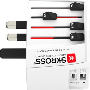 Адаптер SKROSS PRO MUV USB-A, USB-C, 1.302962, World, Бял - Image 3