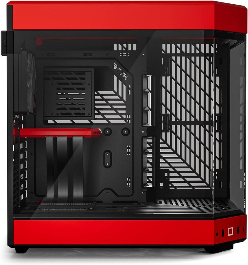 Кутия HYTE Y60 Tempered Glass, Mid-Tower, Черно и Червено - Image 3