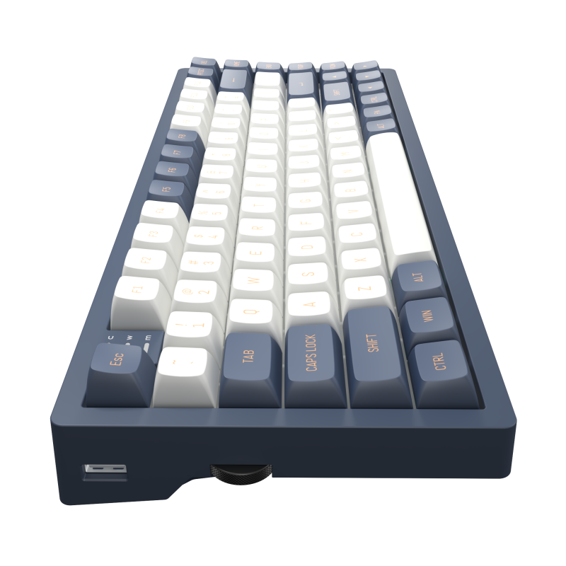 Геймърскa механична клавиатура Dark Project KD83A Ivory/Navy Blue RGB 75% - G3MS Sapphire Switches, PBT - Image 3