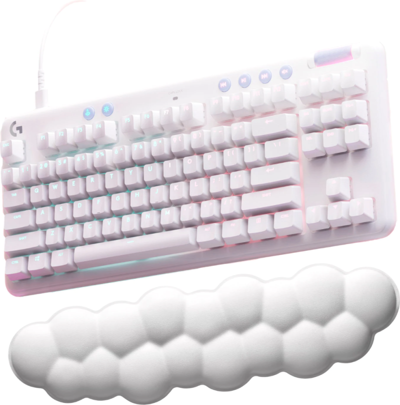 Геймърска механична клавиатура Logitech G G713, TKL, Tactile, RGB LED, US Layout, бяла - Image 4