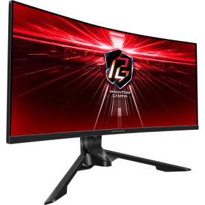 Геймърски Монитор ASRock PG34WQ15R3A, 34" UHD (3440 x 1440) VA